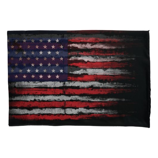 Grunge U.S.A vlag Kussensloop (Voorkant)