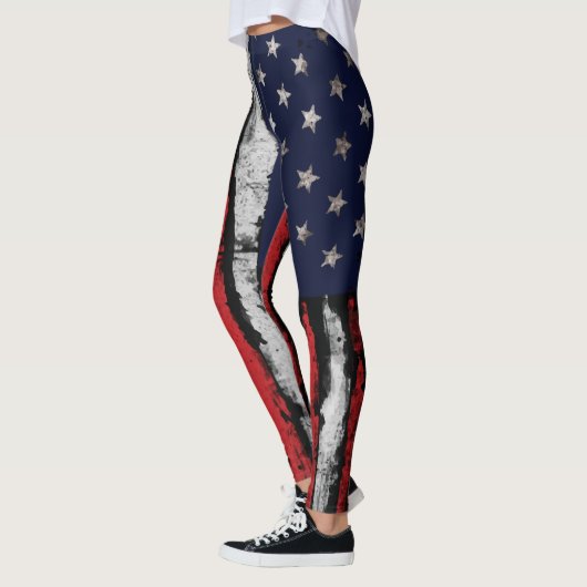 Grunge U.S.A vlag Leggings (Links)