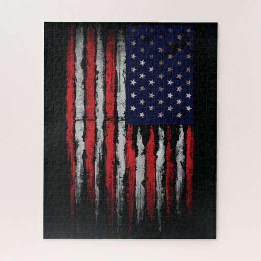 Grunge U.S.A vlag Legpuzzel (Verticaal)