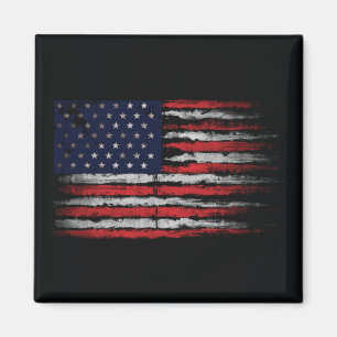 Grunge U.S.A vlag Magneet