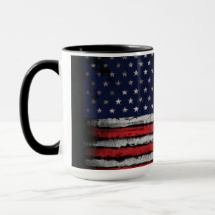 Grunge U.S.A vlag Mok