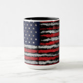 Grunge U.S.A vlag Mok (Midden)