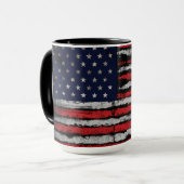 Grunge U.S.A vlag Mok (Voorkant links)