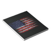 Grunge U.S.A vlag Notitieblok (Schuin)