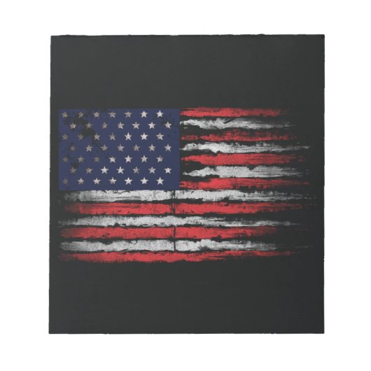 Grunge U.S.A vlag Notitieblok (Voorkant)