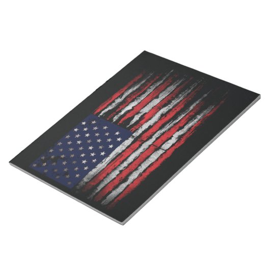 Grunge U.S.A vlag Notitieblok (Schuin)