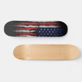 Grunge U.S.A vlag Persoonlijk Skateboard (Horizontaal)