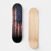Grunge U.S.A vlag Persoonlijk Skateboard (Voorkant)