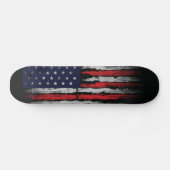 Grunge U.S.A vlag Persoonlijk Skateboard (Horizontaal)