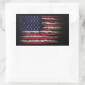 Grunge U.S.A vlag Rechthoekige Sticker (Tas)