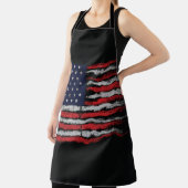 Grunge U.S.A vlag Schort (Insitu)