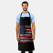 Grunge U.S.A vlag Schort (Gedragen)