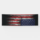 Grunge U.S.A vlag Spandoek (Horizontaal)