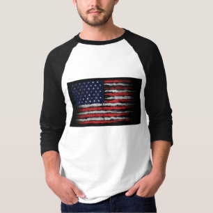 Grunge U.S.A vlag T-shirt