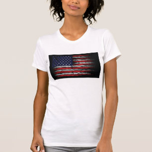 Grunge U.S.A vlag T-shirt