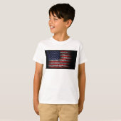 Grunge U.S.A vlag T-shirt (Voorkant volledig)
