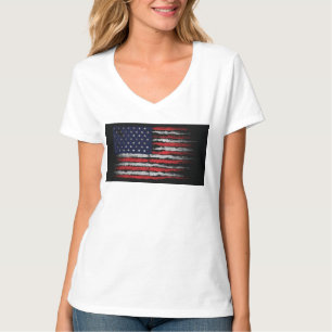 Grunge U.S.A vlag T-shirt