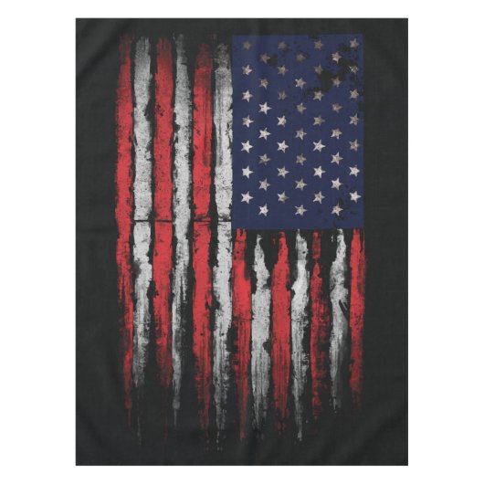 Grunge U.S.A vlag Tafelkleed (Voorkant)