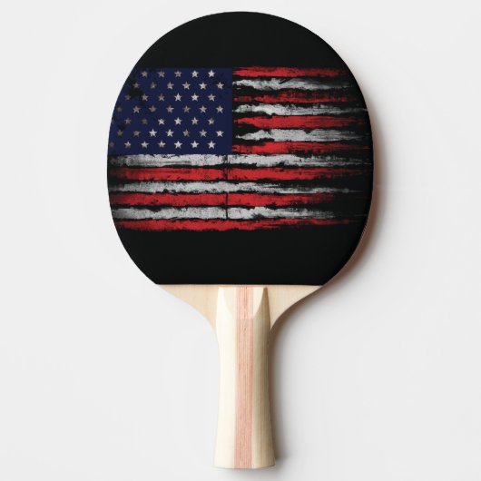 Grunge U.S.A vlag Tafeltennisbatje (Voorkant)