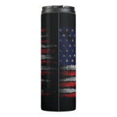 Grunge U.S.A vlag Thermosbeker (Achterkant)