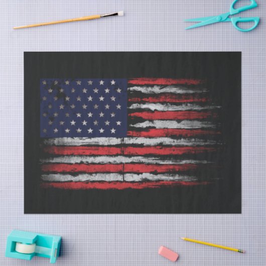 Grunge U.S.A vlag Tissuepapier (Craft)