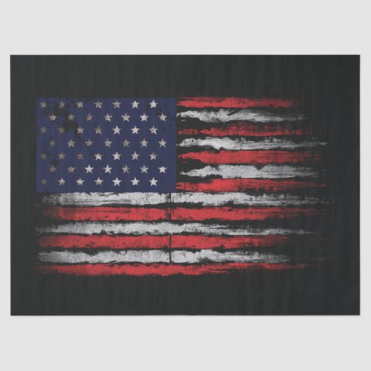 Grunge U.S.A vlag Tissuepapier (Voorkant)