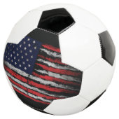 Grunge U.S.A vlag Voetbal (Drie kwart)