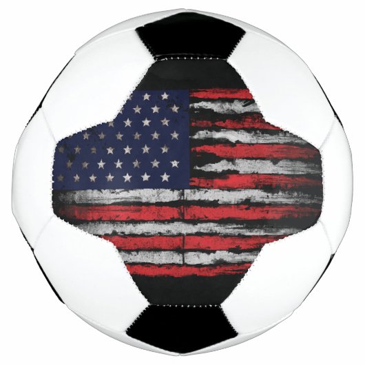 Grunge U.S.A vlag Voetbal (Voorkant)