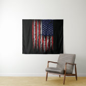 Grunge U.S.A vlag Wandkleed (In Situ (horizontaal))