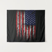 Grunge U.S.A vlag Wandkleed (Voorkant (horizontaal))