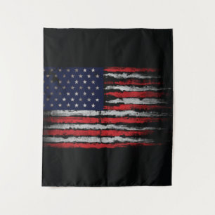 Grunge U.S.A vlag Wandkleed