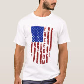 Grunge U.S. Freedom Flag T-shirt (Voorkant)