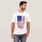 Grunge U.S. Freedom Flag T-shirt (Voorkant volledig)