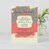  Grunge-uitnodiging Kaart (Staand voorkant)