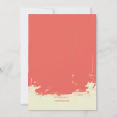  Grunge-uitnodiging Kaart (Achterkant)