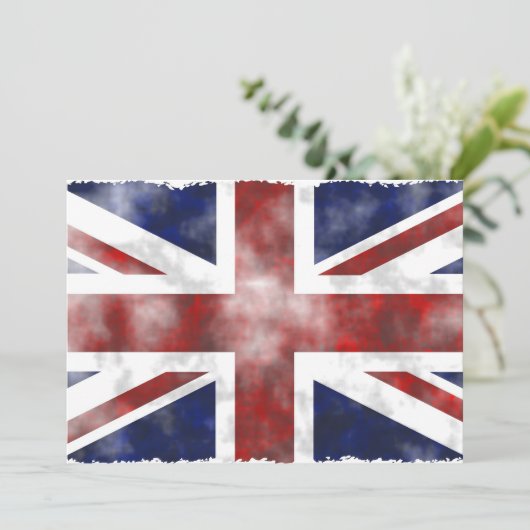 Grunge Uk Kaart (Staand voorkant)