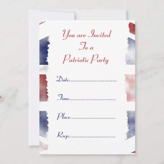 Grunge Uk Kaart (Achterkant)