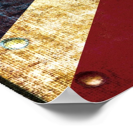 Grunge-unijack poster (Hoek)