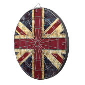 Grunge Union Jack Dartbord (Voorkant Rechts)