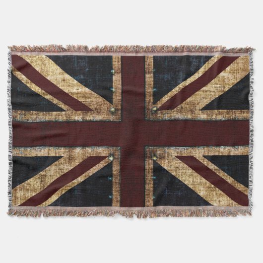 Grunge Union Jack Deken (Voorkant)