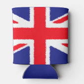 Grunge Union Jack - Gepersonaliseerd Blikjeskoeler (Achterkant)