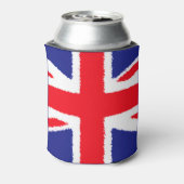 Grunge Union Jack - Gepersonaliseerd Blikjeskoeler (Blikje Achterkant)
