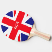 Grunge Union Jack - Gepersonaliseerd Tafeltennisbatje (Zijkant)