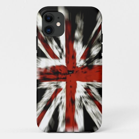 Grunge Union Jack iPhone 5 Hoesje (Achterkant)