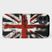 Grunge Union Jack iPhone 5 Hoesje (Achterkant (horizontaal))
