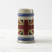 Grunge Union Jack - klassiek -  uiterlijk Bierpul (Center)