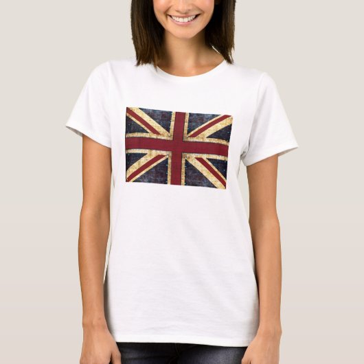 Grunge Union Jack - klassiek -  uiterlijk T-shirt (Voorkant)