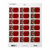 Grunge Union jack label (Full Sheet)