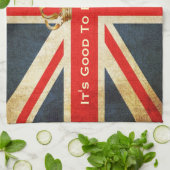 Grunge Union Jack Royal Princess Kitchen Towel Theedoek (Gevouwen)