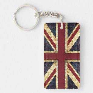 Grunge Union Jack-sleutelhanger Sleutelhanger